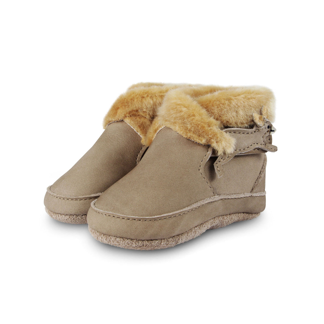 Donsje Truffle Nubuck Squirrel Baby Boot