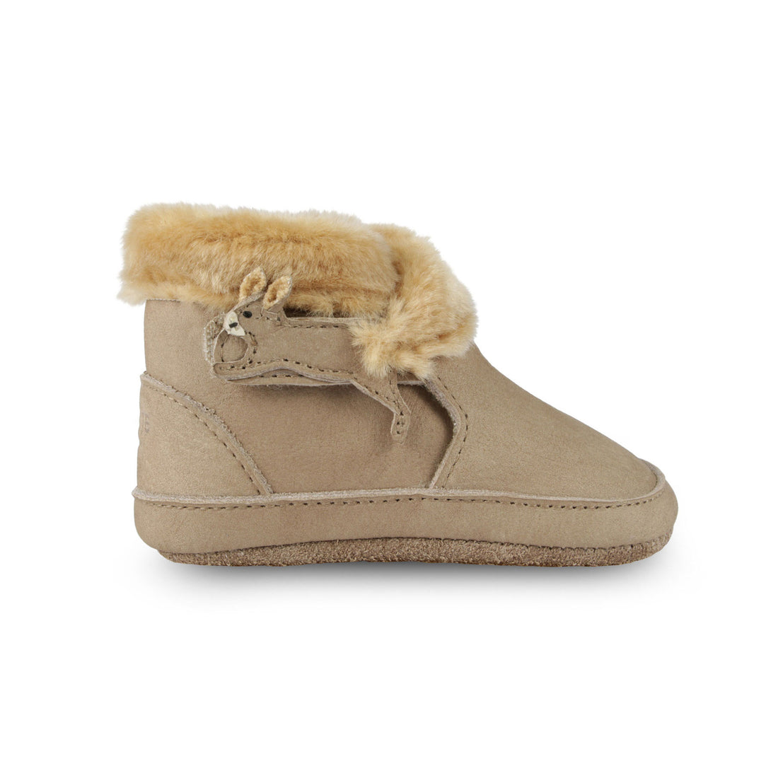 Donsje Truffle Nubuck Squirrel Baby Boot