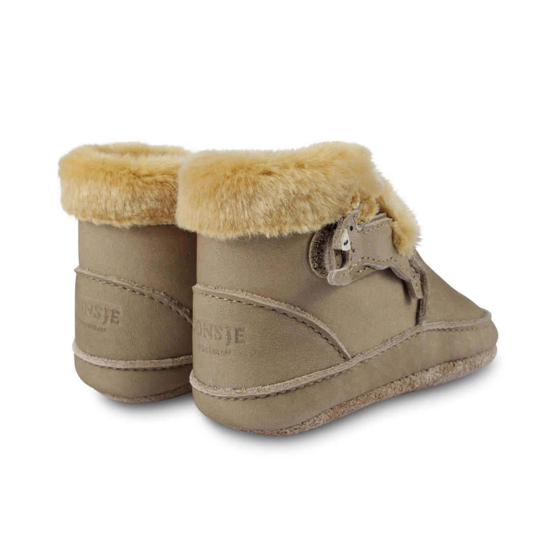 Donsje Truffle Nubuck Squirrel Baby Boot