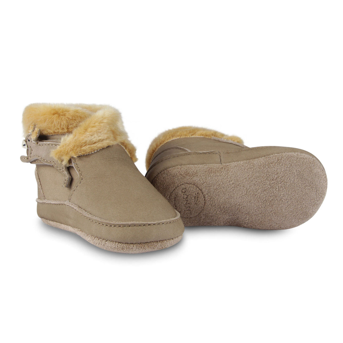 Donsje Truffle Nubuck Squirrel Baby Boot