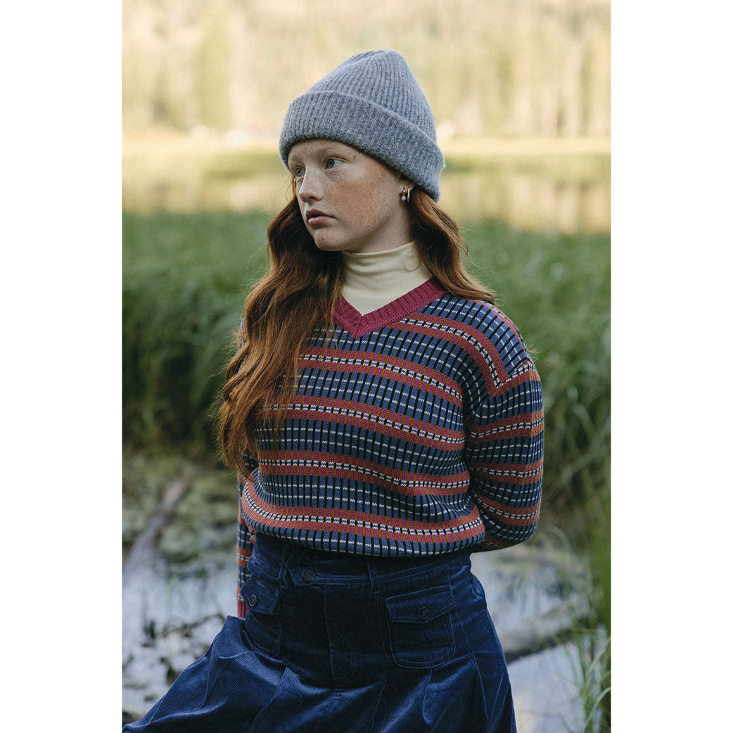 Clubhouse Multi Stripe Textured Sweater