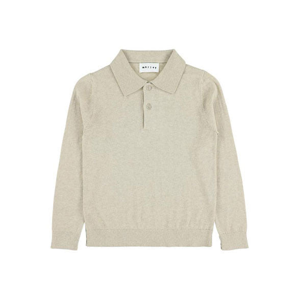 Morley Sable  Fine Tjarlie Knit Polo