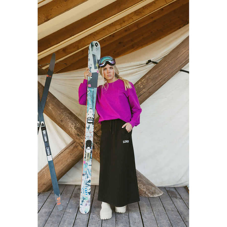 ELEMENTS Black Maxi Sweat Skirt