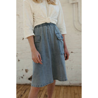 Elements Light Blue Cargo Skirt