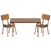 Maileg Table And Chair Set, Mouse - Dark Powder