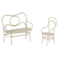 Maileg Cafe Set, Mouse, Small - Off White