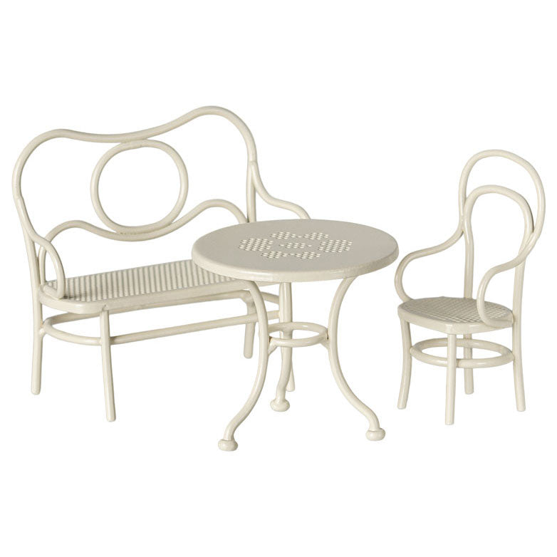 Maileg Cafe Set, Mouse, Small - Off White
