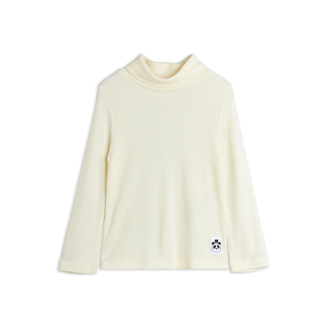 Mini Rodini Cream Modal Rib Turtleneck