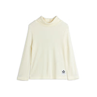 Mini Rodini Cream Modal Rib Turtleneck