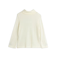 Mini Rodini Cream Modal Rib Turtleneck
