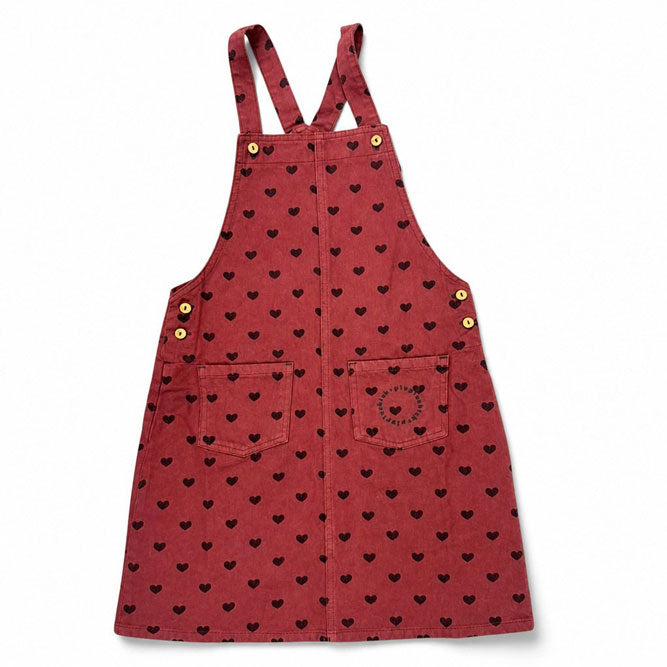 Piupiuchick Pink / Black Hearts Knee-Length Dress