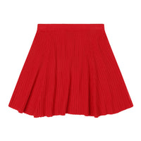 FUB Red Pointelle Skirt