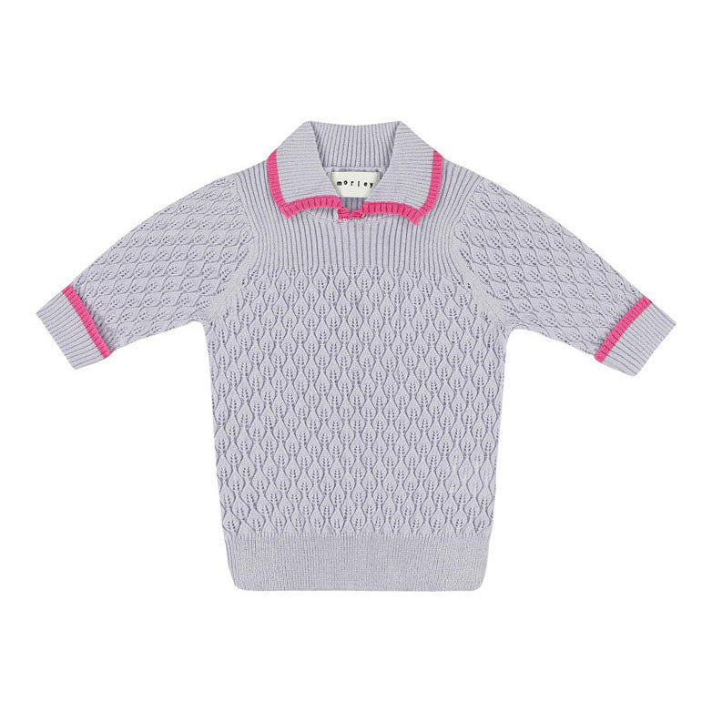 Morley Lavendar Update Collared Sweater