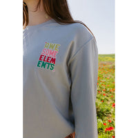Elements Navy Blue Puff Logo Boxy Tee