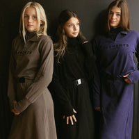 ELEMENTS Jet Black Buckle Sweatshirt Skirt