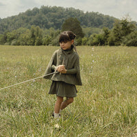 1984 Olive Plaid Cape