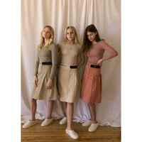 Elements Rust Buckle Pleat Skirt