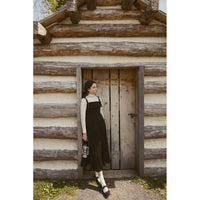 A4 Black Pleated Buckle Jumper