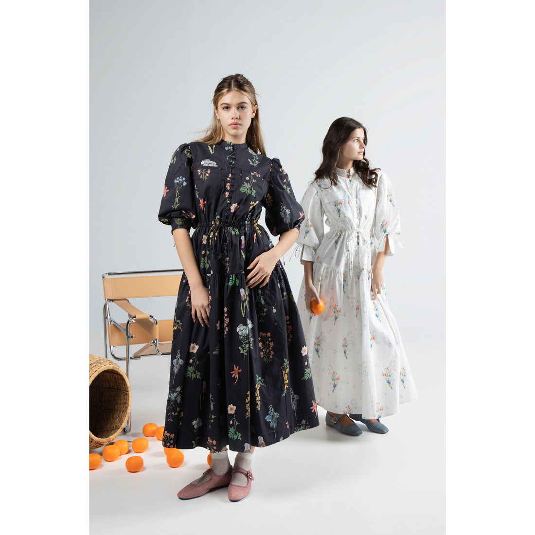 HEV Black Belted Tuck Dress