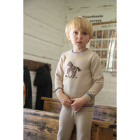 Belati  Stone Jacquard Hose Knit Sweater