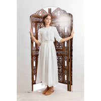 HEV White Eyelet Bolero
