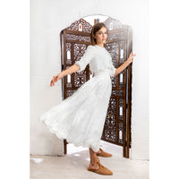 HEV White Eyelet Skirt