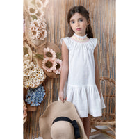 Noma Ivory Ombre Neck Stitching Dress