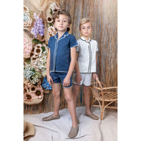 Noma Blue Edge Stitching Boys Set