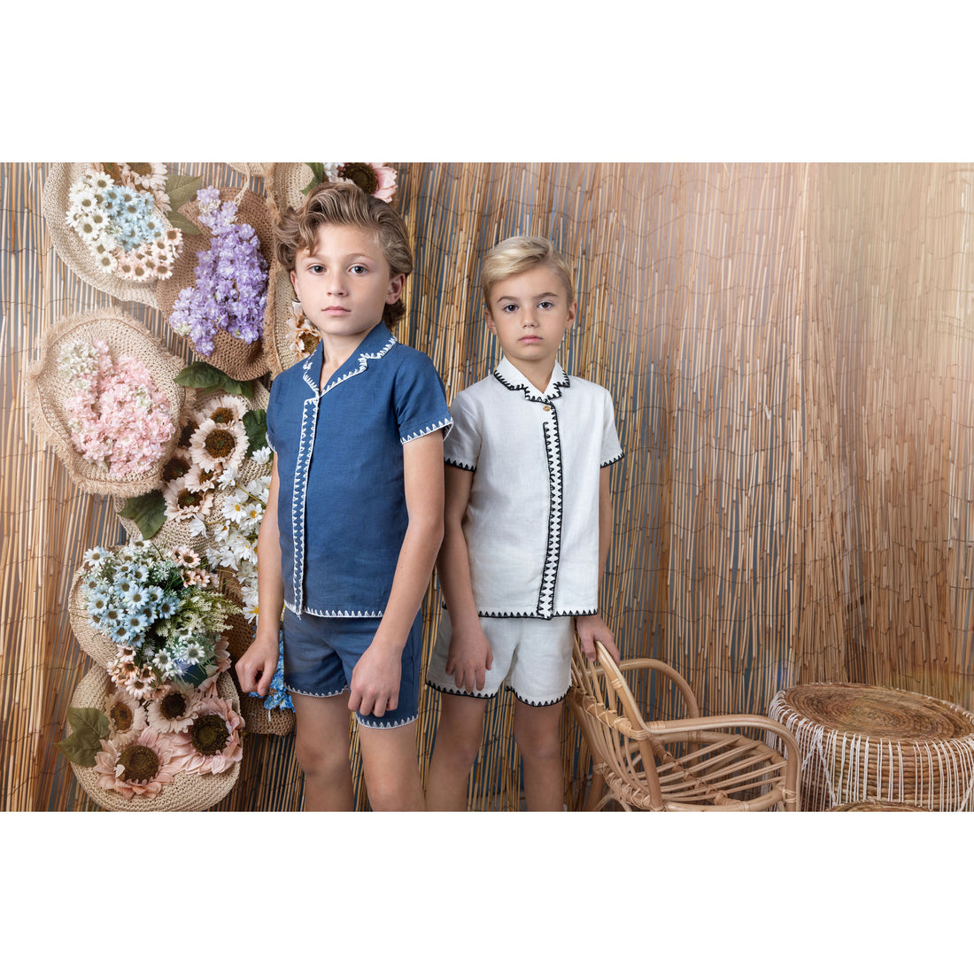 Noma Blue Edge Stitching Boys Set