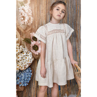 Noma Oatmeal Ribbon Detail Dress