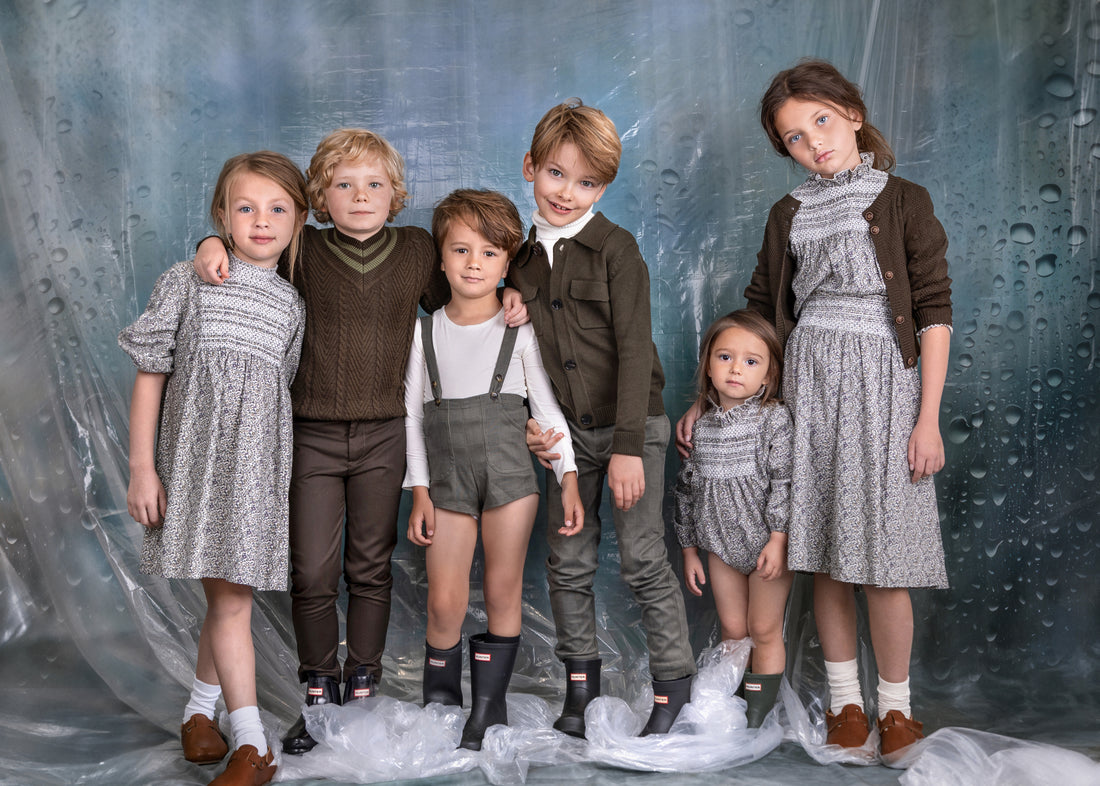Noma Olive Intricate Smocking Dress