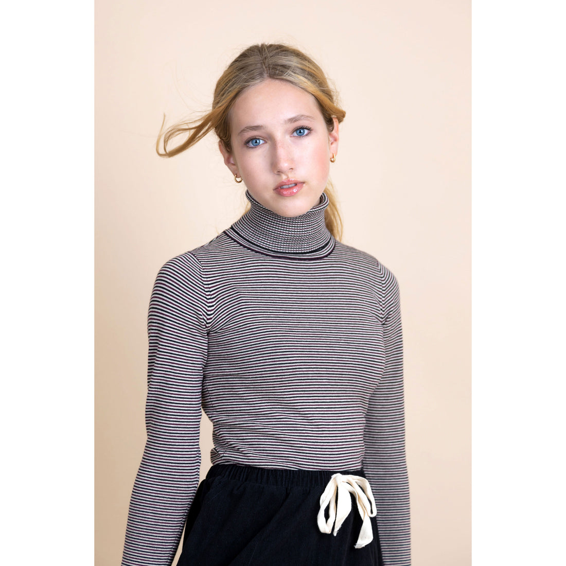 Hev Black Striped Knit Sweater