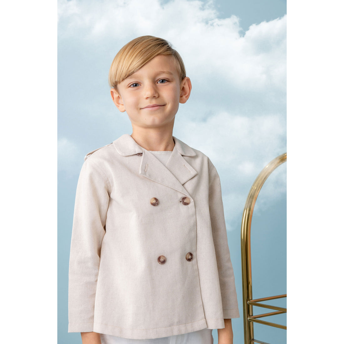 Belati Beige Trench Shirt