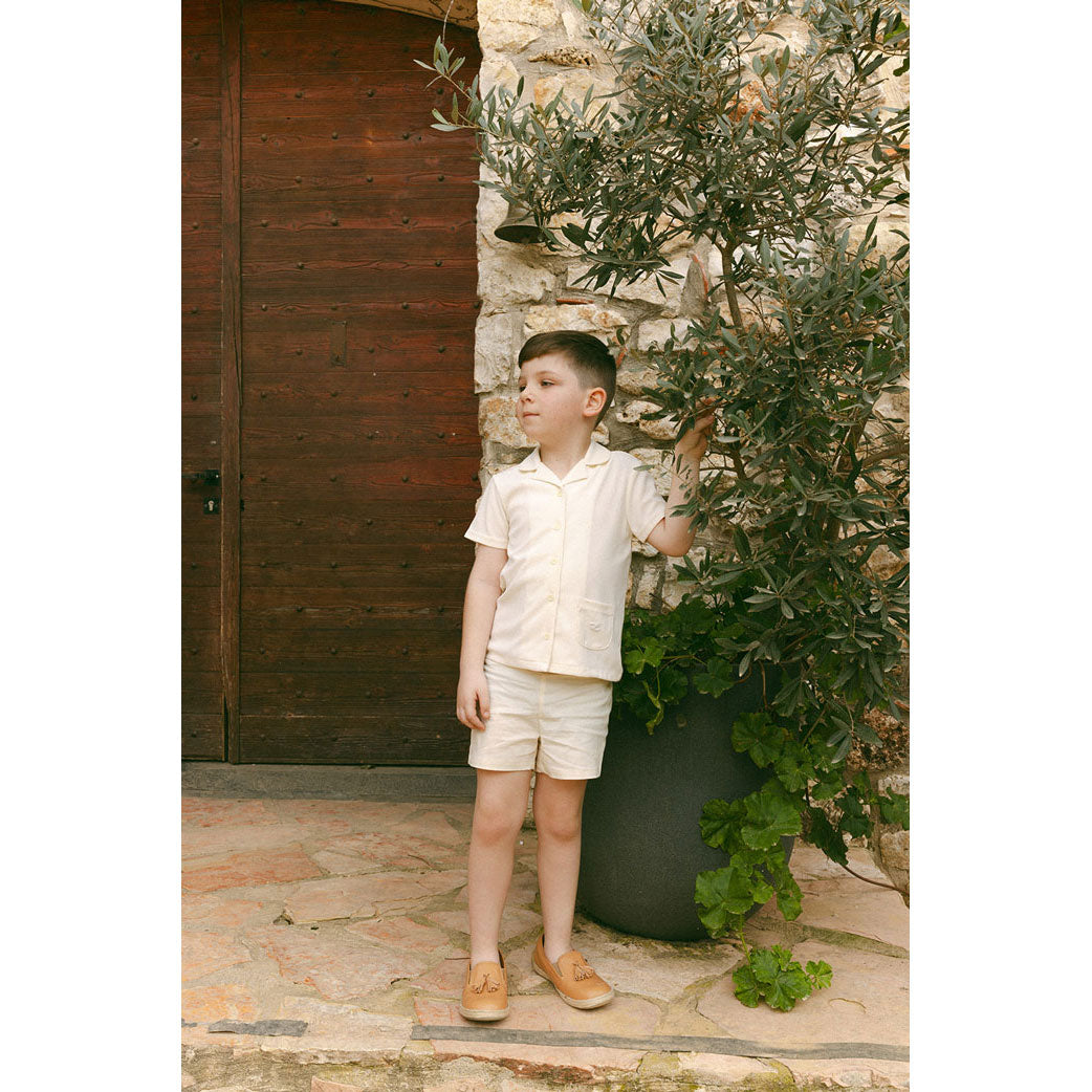 L by Ladida Cream Shorts