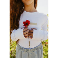 Elements White Seam Waffle Tee