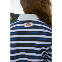 Clubhouse Striped Oversized Polo Sweatshirt