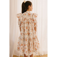 Petite Pink Coral Floral Printed Dress