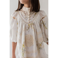 Petite Amalie Spring Meadow Print Voile  Dress