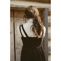 A4 Black Pleated Buckle Jumper