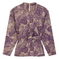 Soeur Violet Floral Tapioka Blouse
