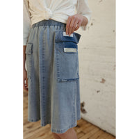 Elements Light Blue Cargo Skirt