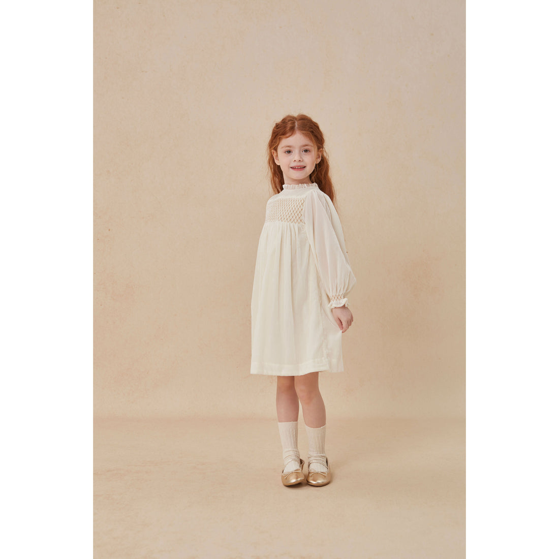 Cera Una Volta Cream Silvia Dress