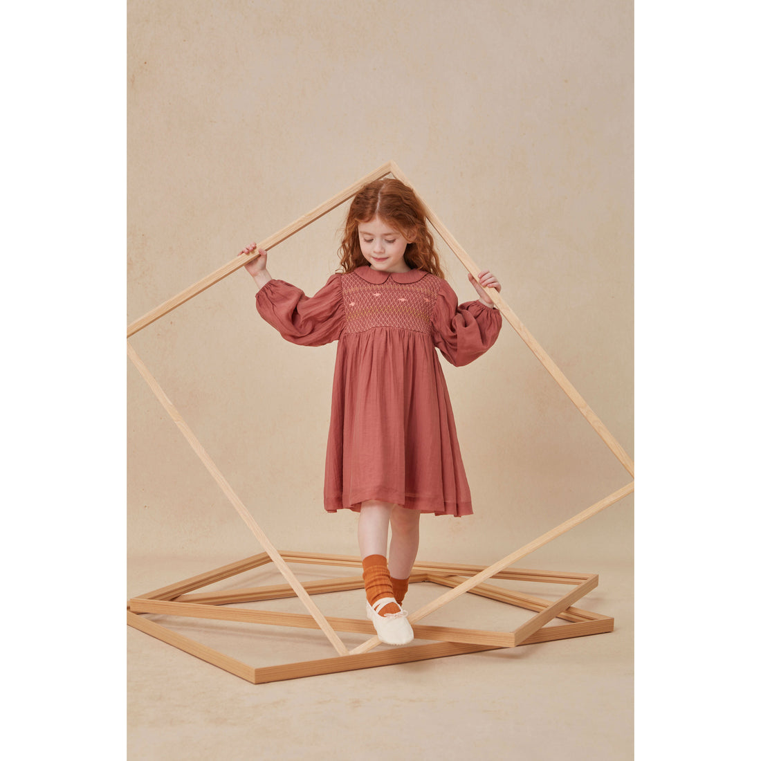 Cera Una Volta Terracotta Petra Dress