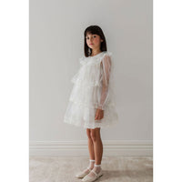 Petite Gold Spring Meadow Short Tulle Dress