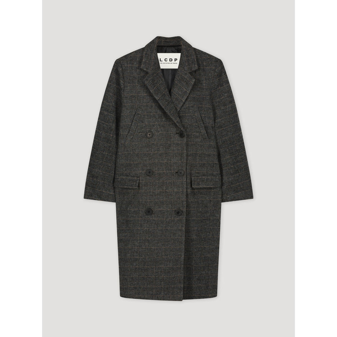 Les Coyotes De Paris Winter Check Classic Coat