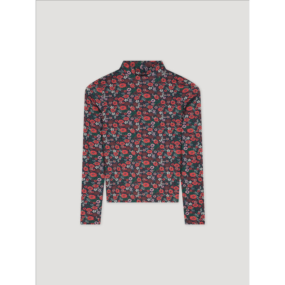 Les Coyotes De Paris Winter Flowerfield Mock Neck Tee
