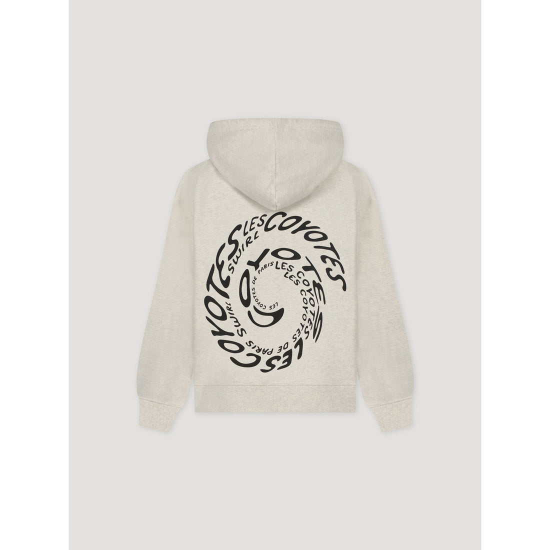 Les Coyotes De Paris Off-White Melange Swirly Hoodie