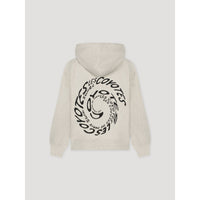 Les Coyotes De Paris Off-White Melange Swirly Hoodie
