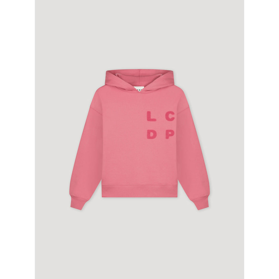 Les Coyotes De Paris Blush Towelling Logo Hoodie