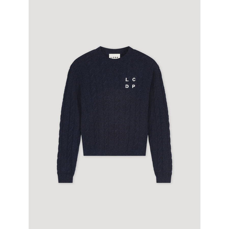 Les Coyotes De Paris Navy Classic Embroidery Artwork Pullover